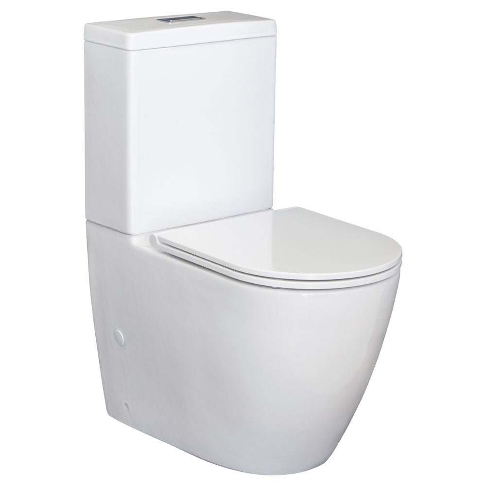 Fienza Empire Back-to-Wall Toilet Suite - Slim Seat