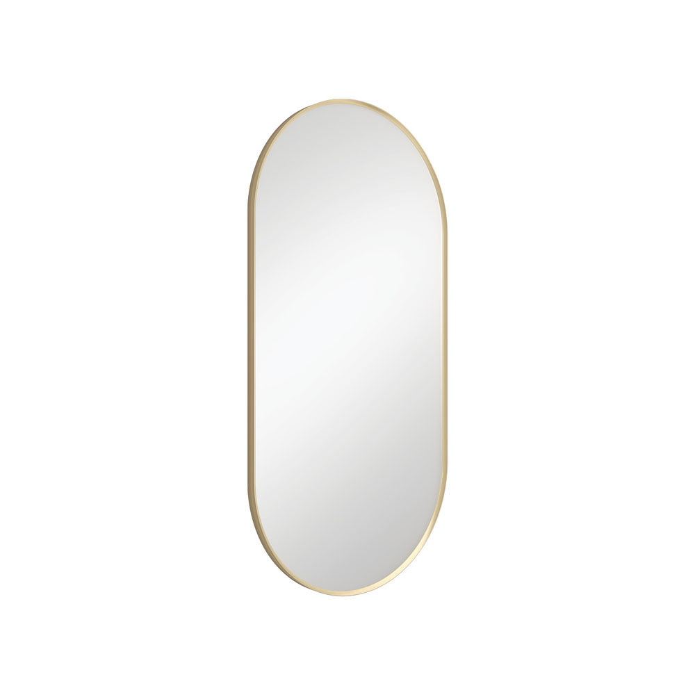 Fienza Empire Urban Brass Framed Mirror - 450 x 900mm