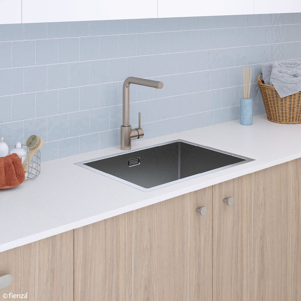 Fienza Hana 50L Laundry Sink with Overflow