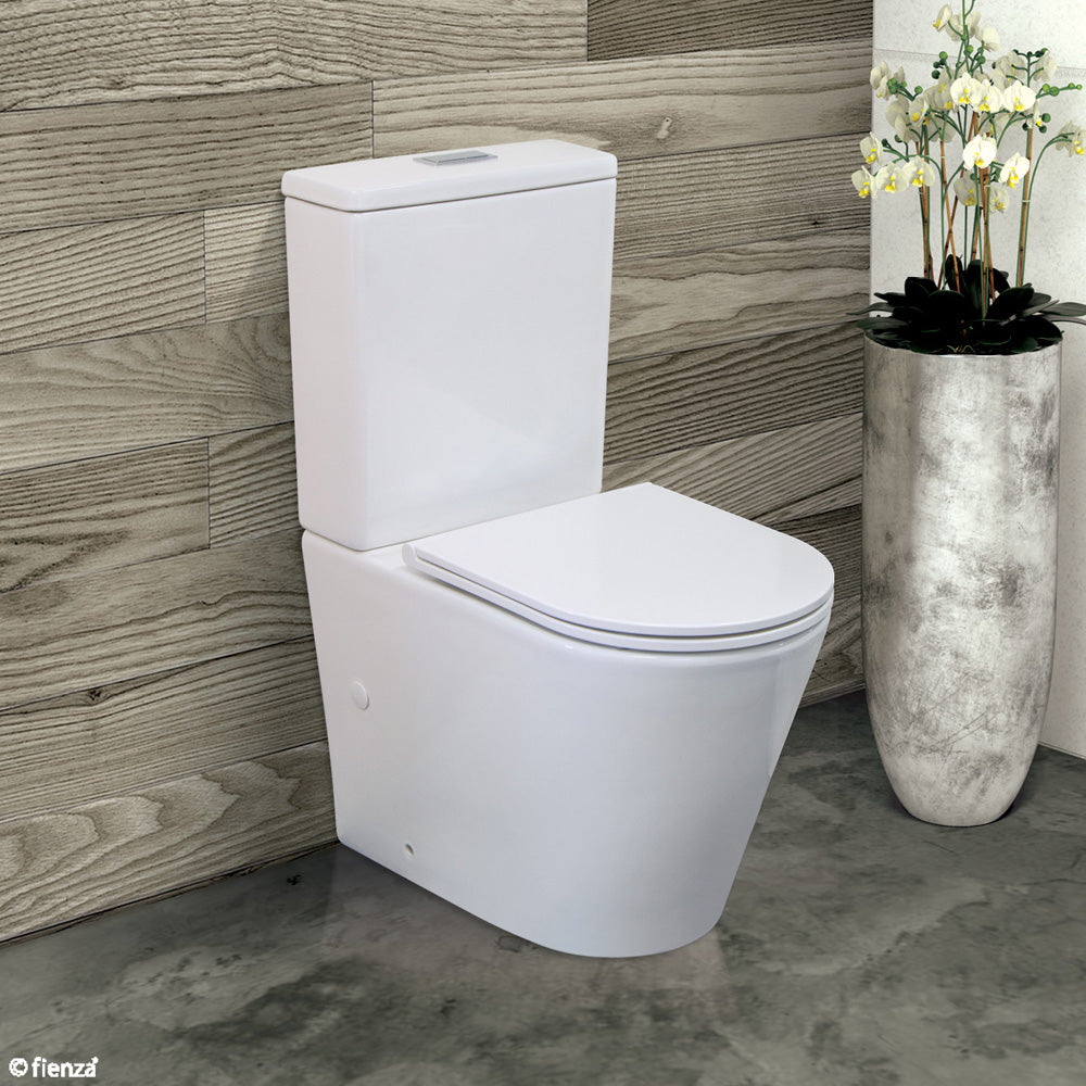 Fienza Isabella Back-to-Wall Toilet Suite - Slim Seat