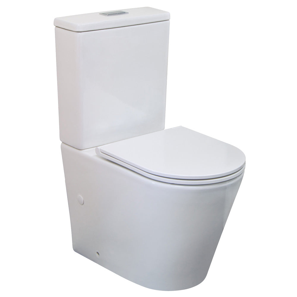 Fienza Isabella Back-to-Wall Toilet Suite - Slim Seat