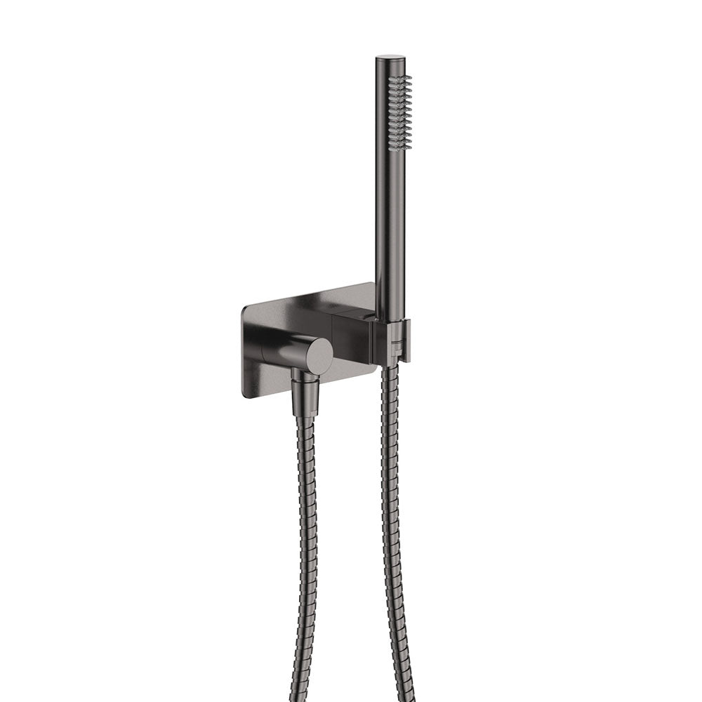 Fienza Isabella Hand Shower - Soft Square Plate - Gun Metal