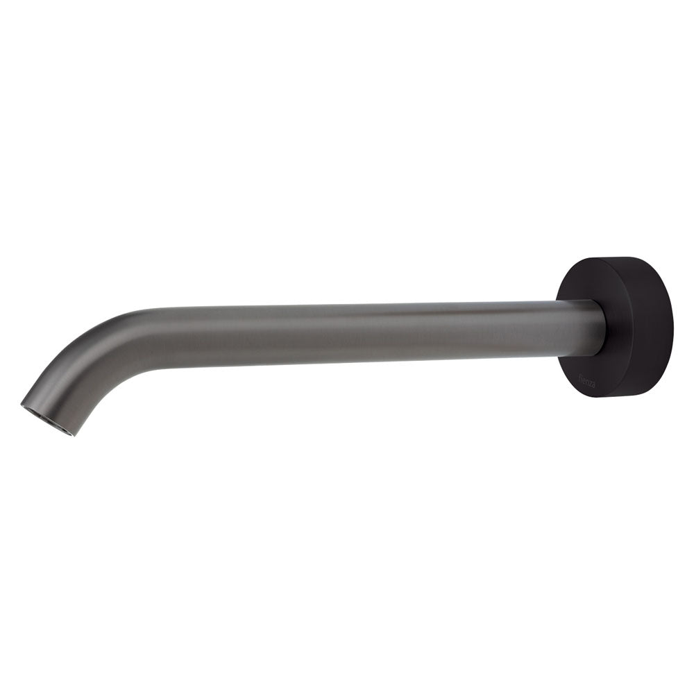 Fienza Kaya 220mm Basin/Bath Outlet - Gun Metal - Matte Black Plate