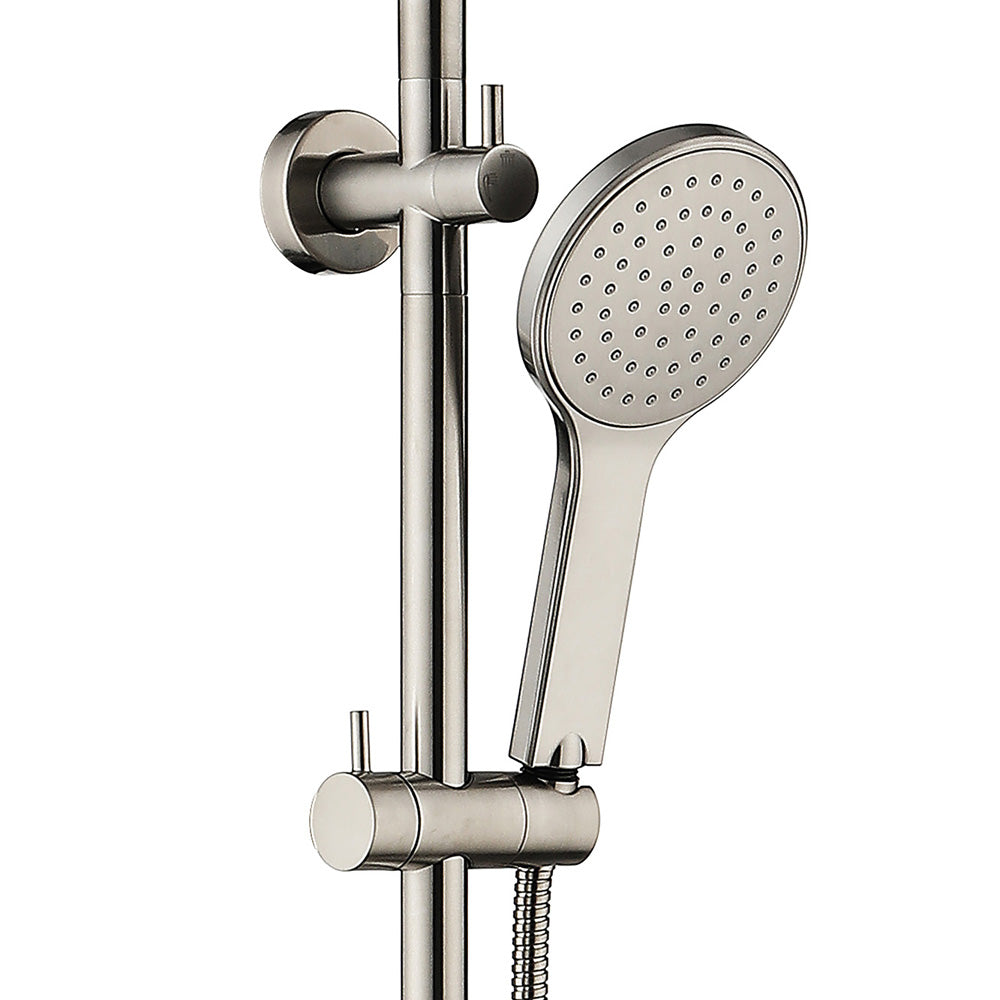 Fienza Kaya Brushed Nickel Twin Shower