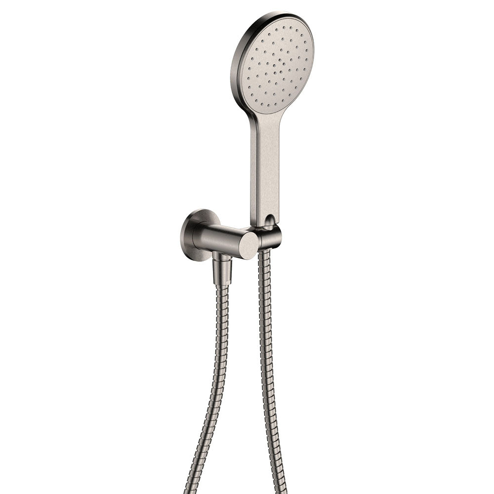 Fienza Kaya Hand Shower - Round Plate - Brushed Nickel