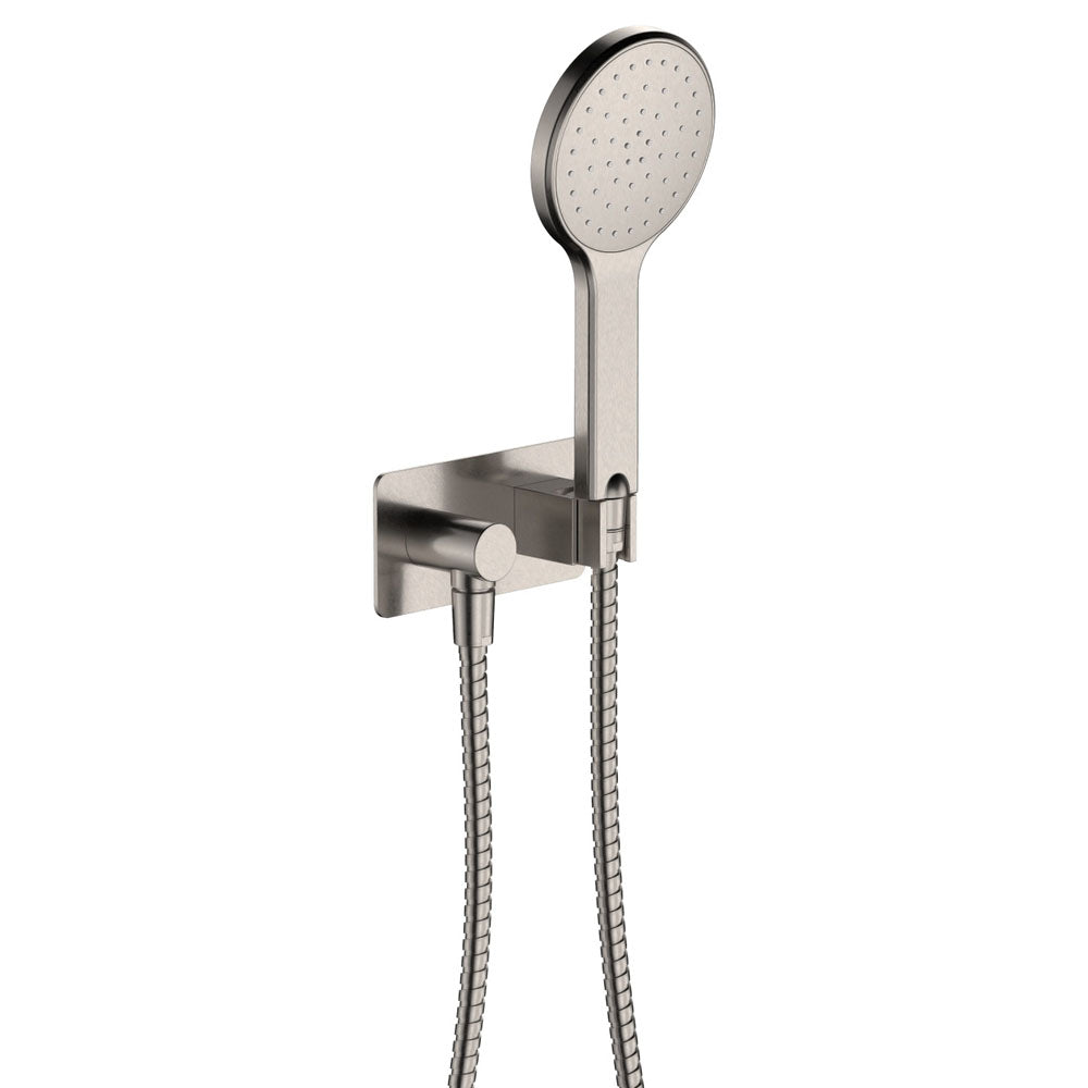 Fienza Kaya Hand Shower - Soft Square Plate - Brushed Nickel