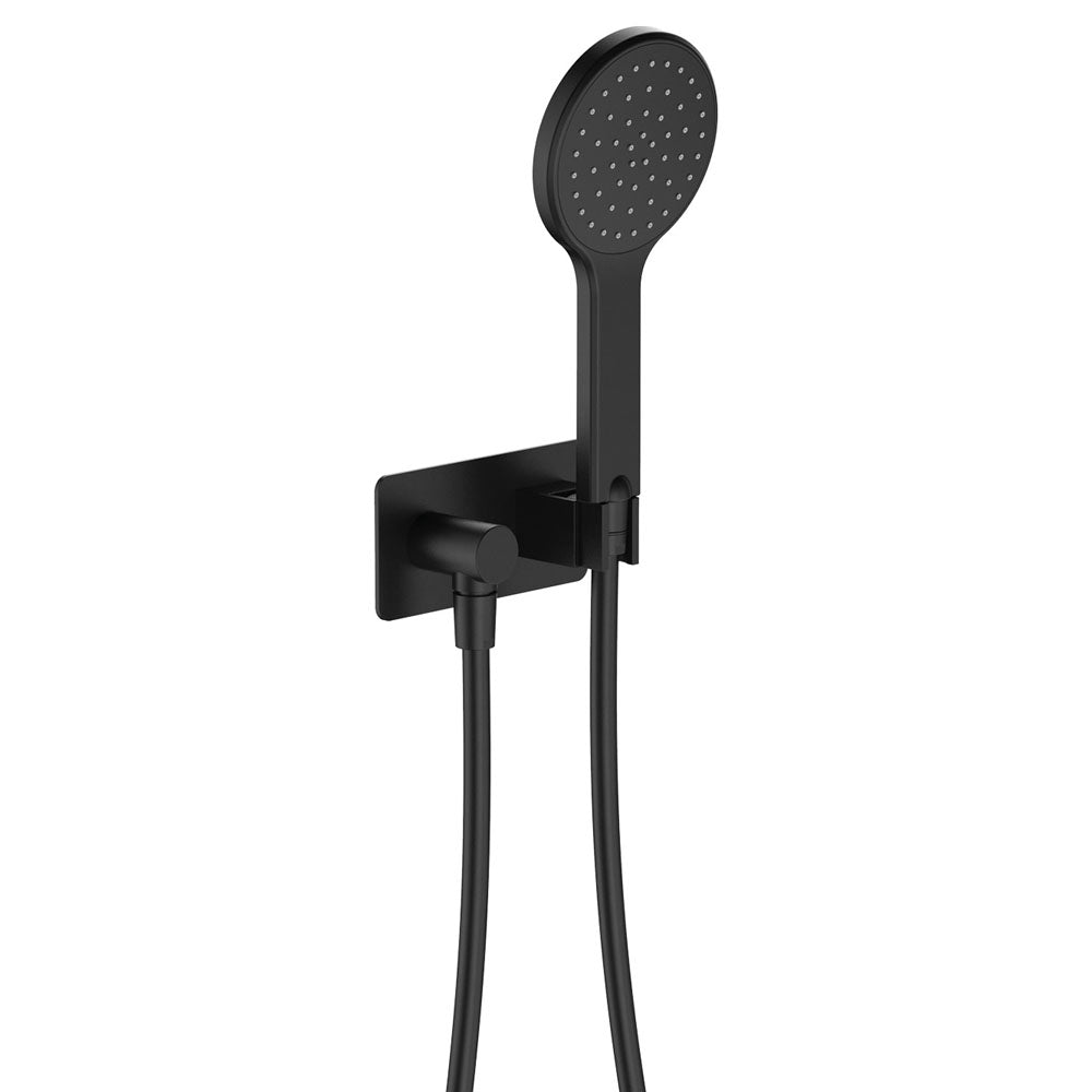 Fienza Kaya Hand Shower - Soft Square Plate - Matte Black