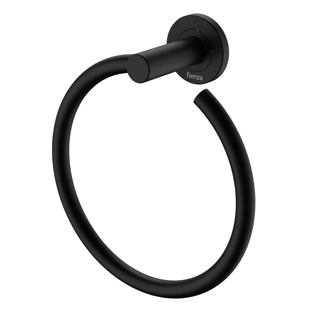 Fienza Kaya Hand Towel Ring - Matte Black