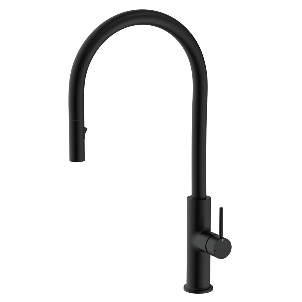 Fienza Kaya Pull Out Sink Mixer - Matte Black