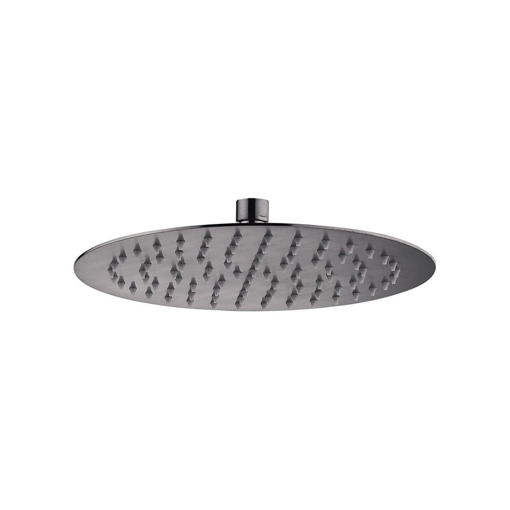 Fienza Kaya Round 250 Shower Head - Gun Metal