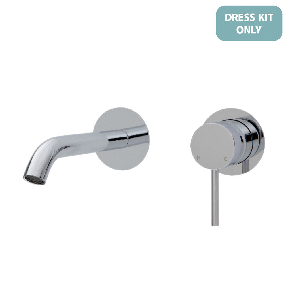 Fienza Kaya Wall Basin/Bath Mixer Dress Kit - Round Plates - 160mm Outlet