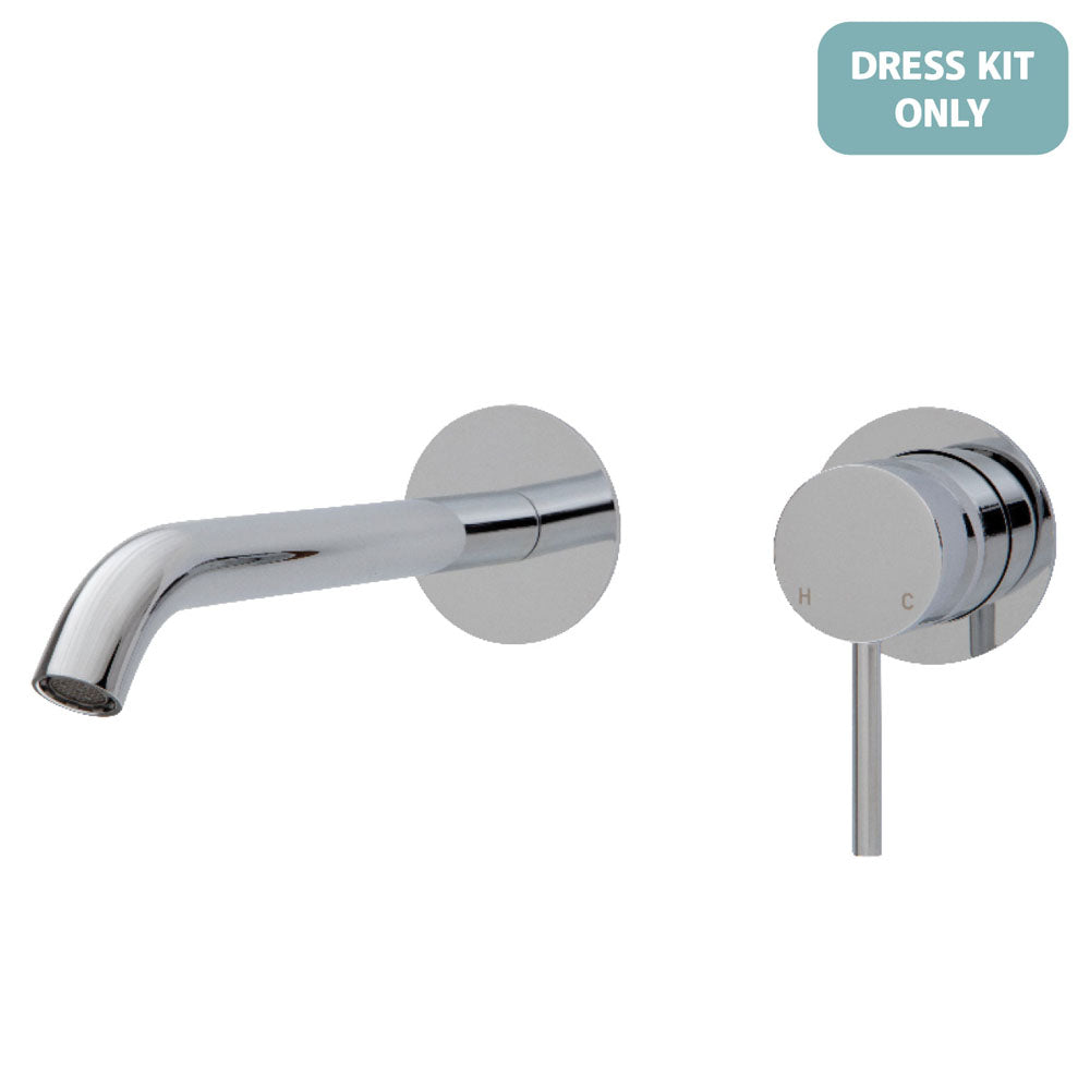 Fienza Kaya Wall Basin/Bath Mixer Dress Kit - Round Plates - 200mm Outlet