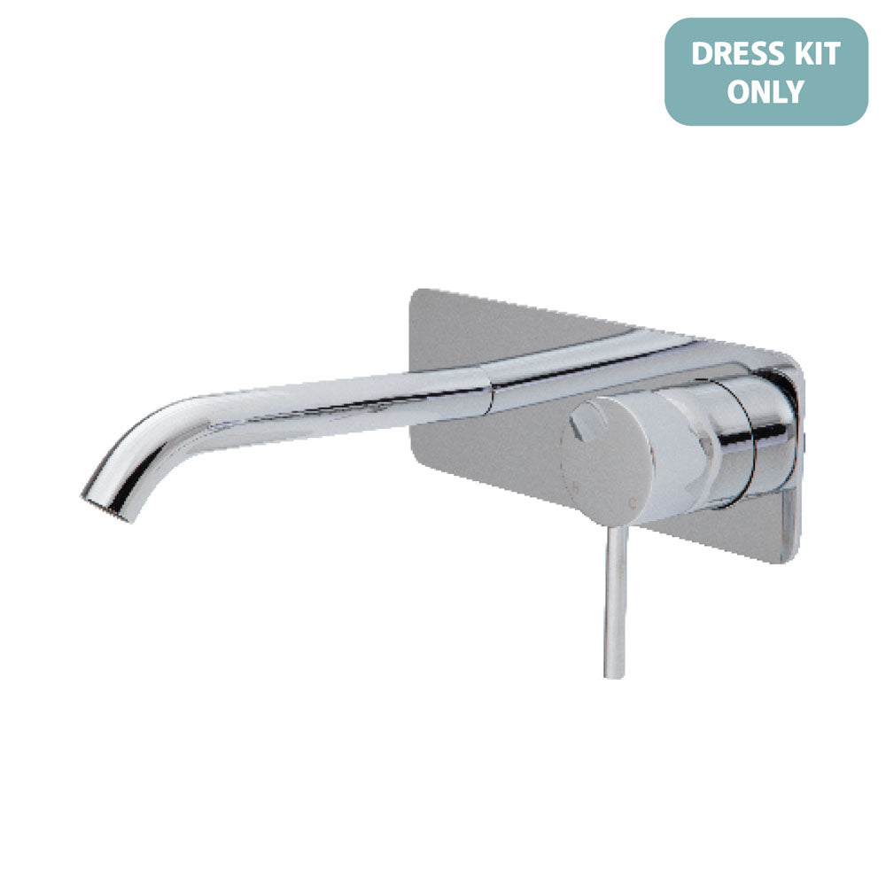 Fienza Kaya Wall Basin/Bath Mixer Dress Kit - Square Plate - 160mm Outlet