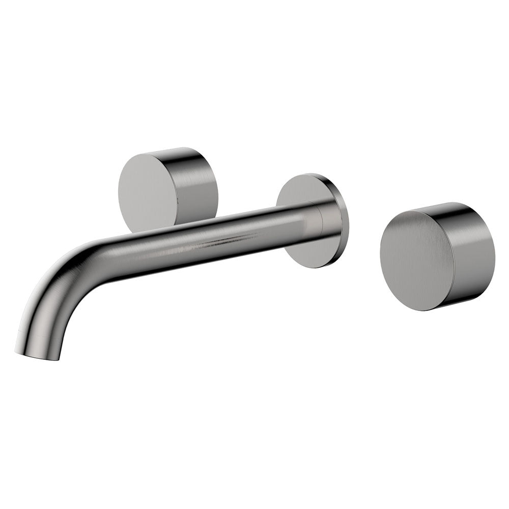 Fienza Kaya Wall Basin/Bath Tap Set - Brushed Nickel