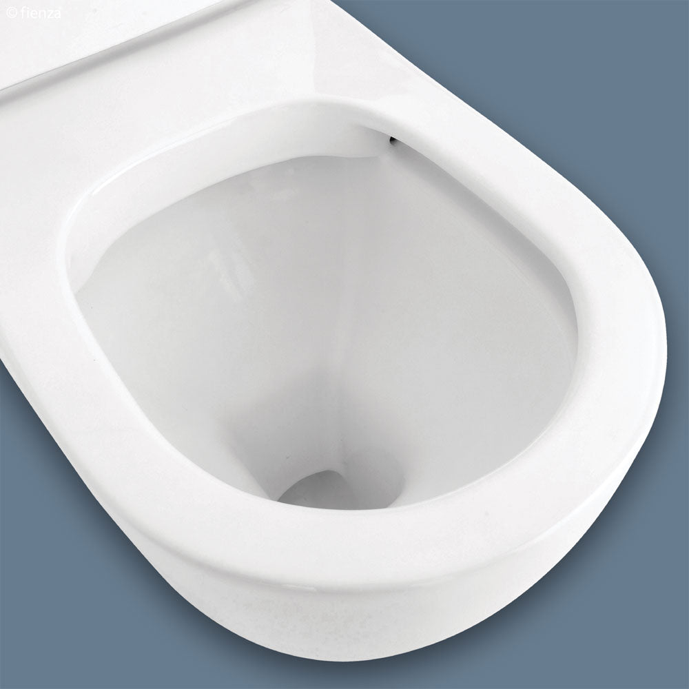 Fienza Koko Back-to-Wall Toilet Suite - Gloss White