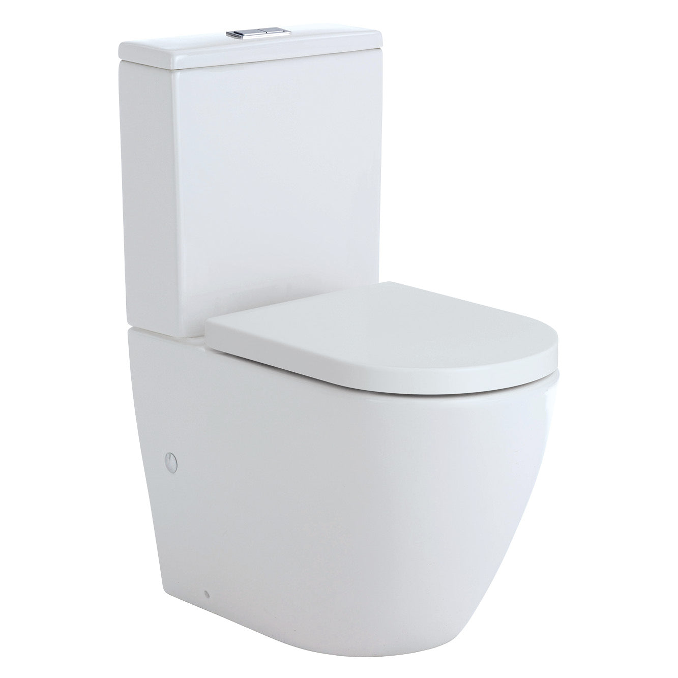 Fienza Koko Back-to-Wall Toilet Suite - Gloss White