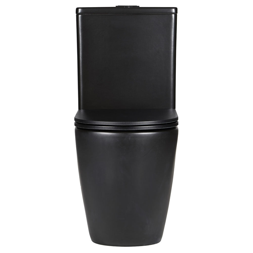 Fienza Koko Back-to-Wall Toilet Suite - Matte Black