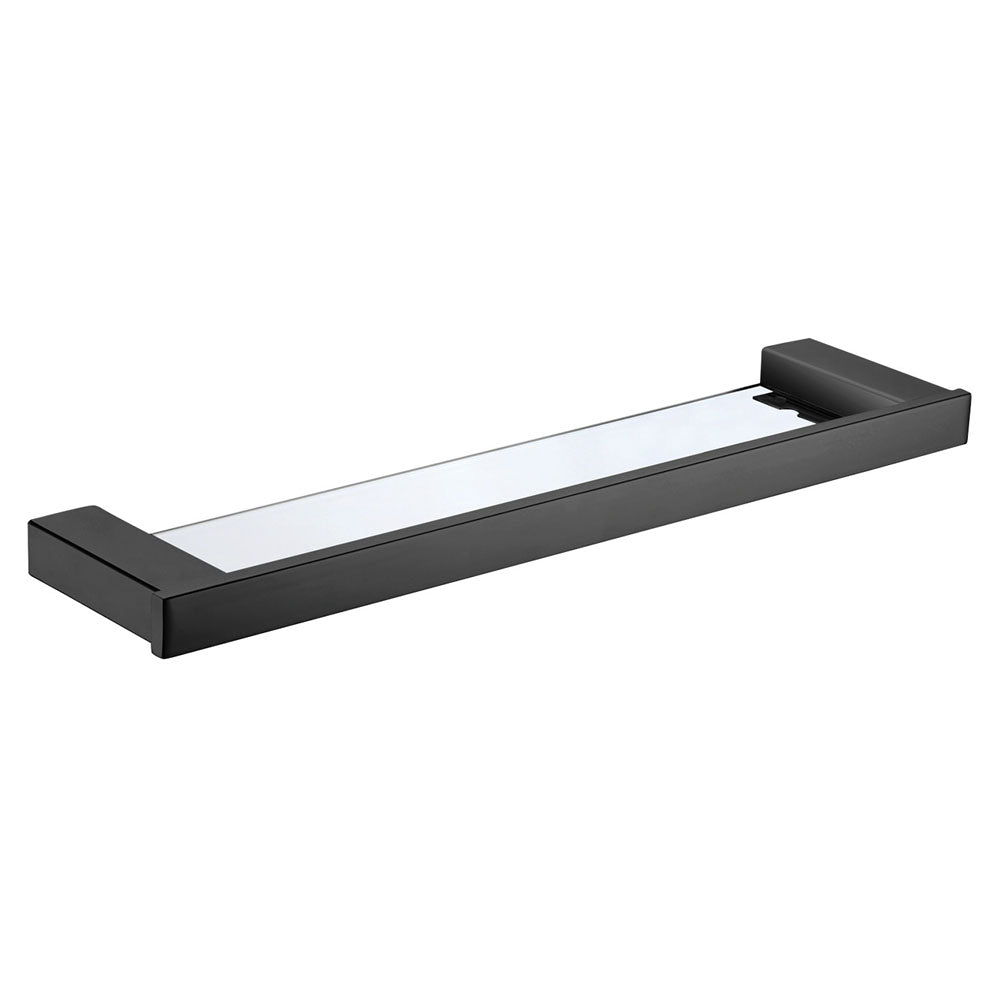 Fienza Koko Glass Shelf - Matte Black