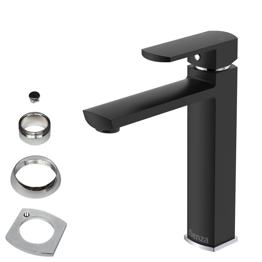 Fienza Koko Medium Basin Mixer - Matte Black