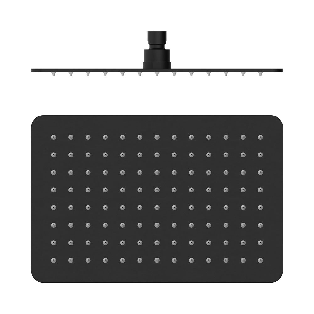 Fienza Koko Rectangular Shower Head - Matte Black