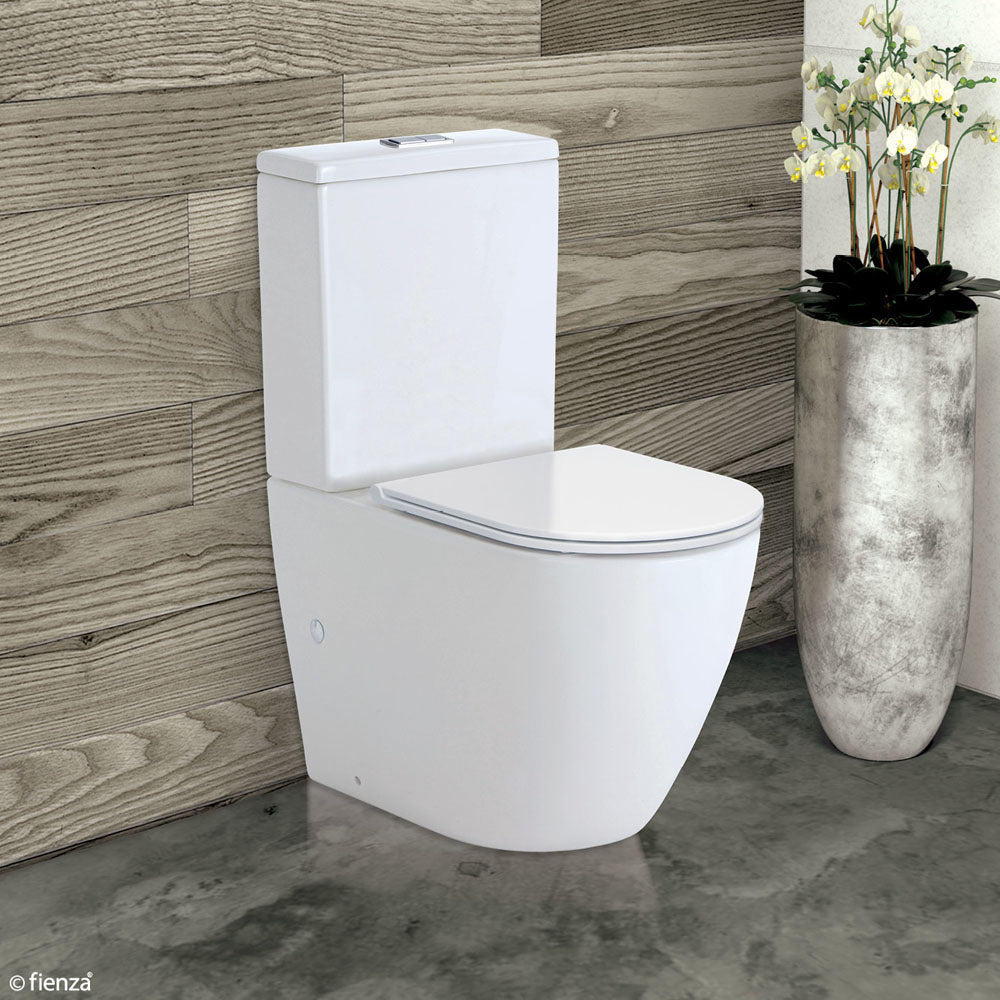 Fienza Koko Slim Seat Back-to-Wall Toilet Suite