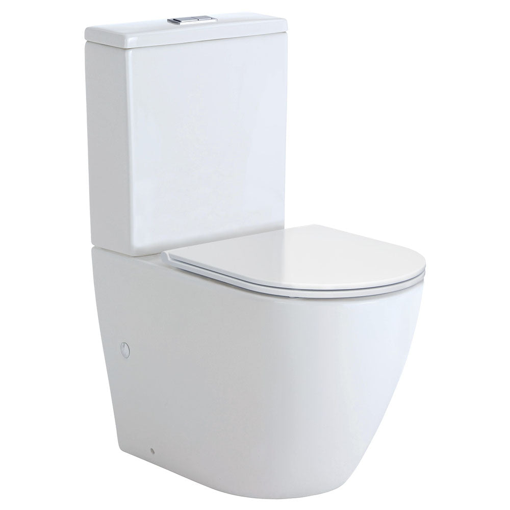 Fienza Koko Slim Seat Back-to-Wall Toilet Suite