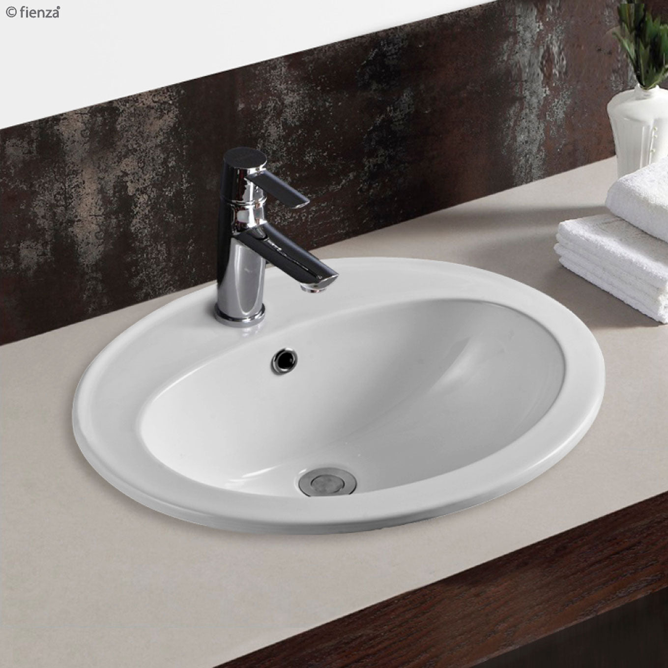 Fienza Lacy Fully-Inset Basin