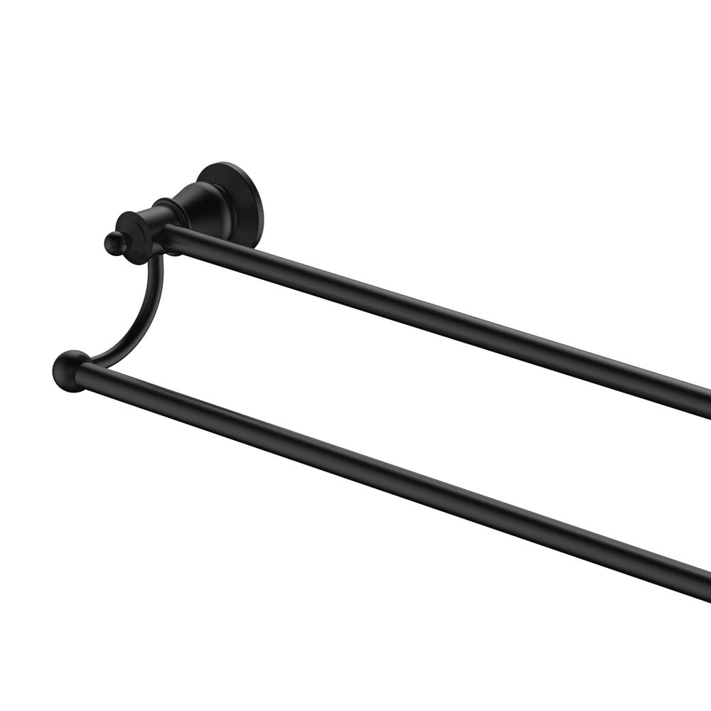 Fienza Lillian Double Towel Rail - Matte Black