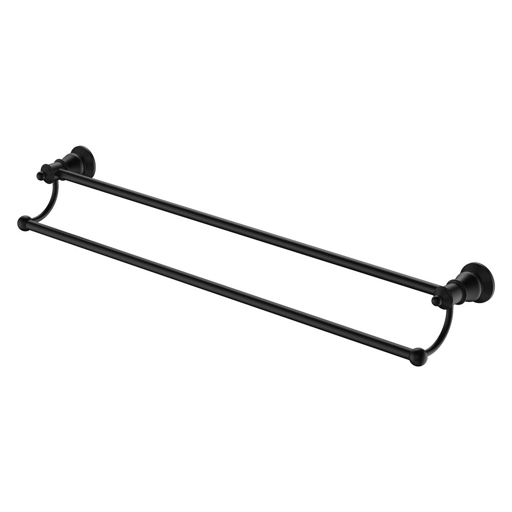 Fienza Lillian Double Towel Rail - Matte Black