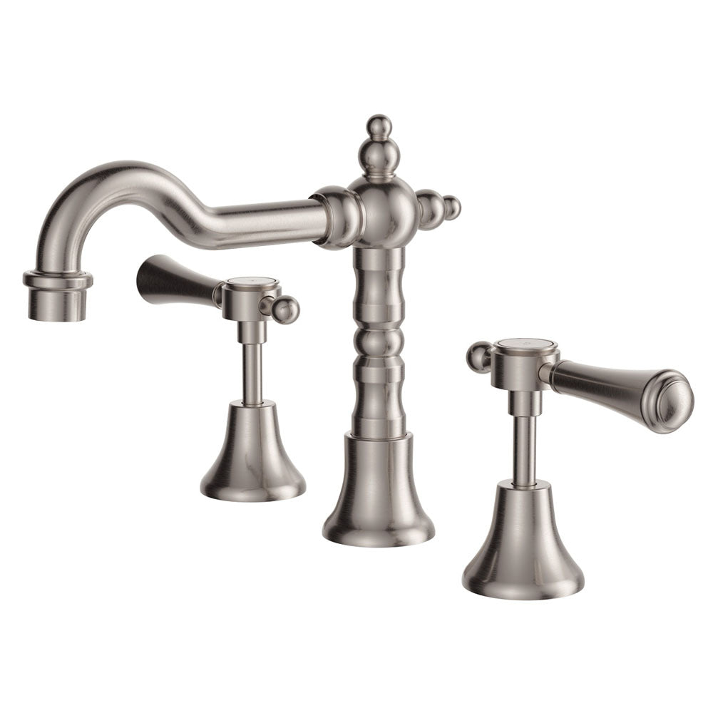 Fienza Lillian Lever Basin Set - Brushed Nickel