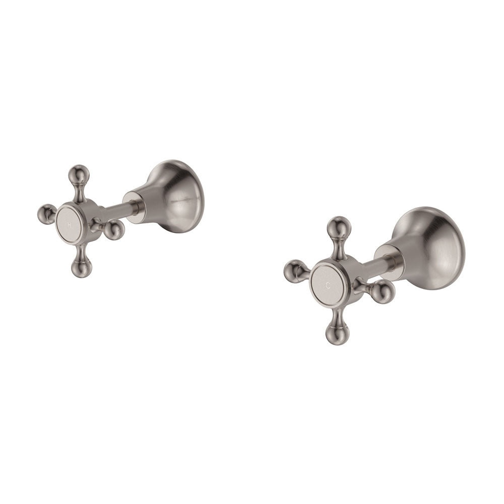 Fienza Lillian Wall Top Assemblies - Brushed Nickel