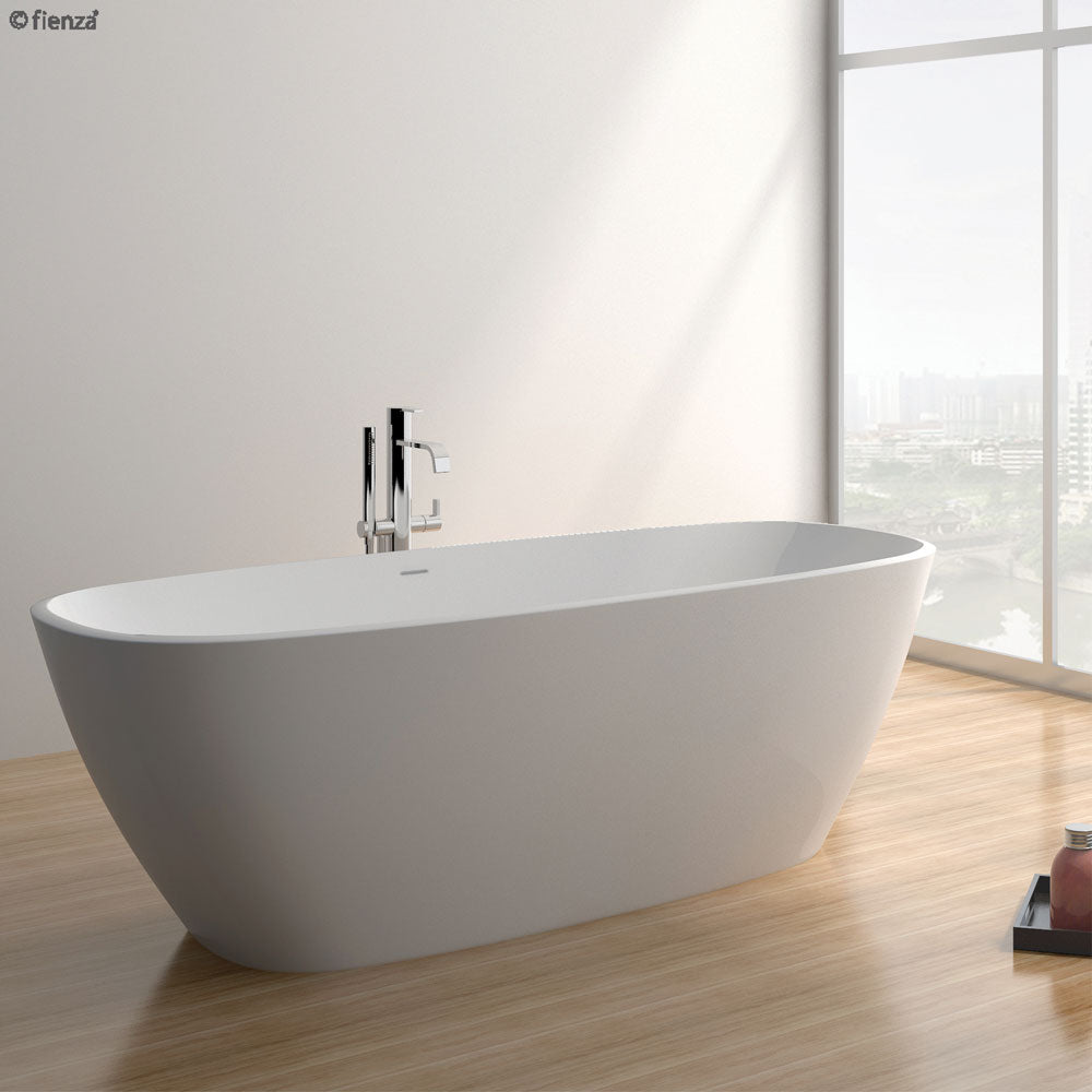 Fienza Marissa Matte White Stone Bath