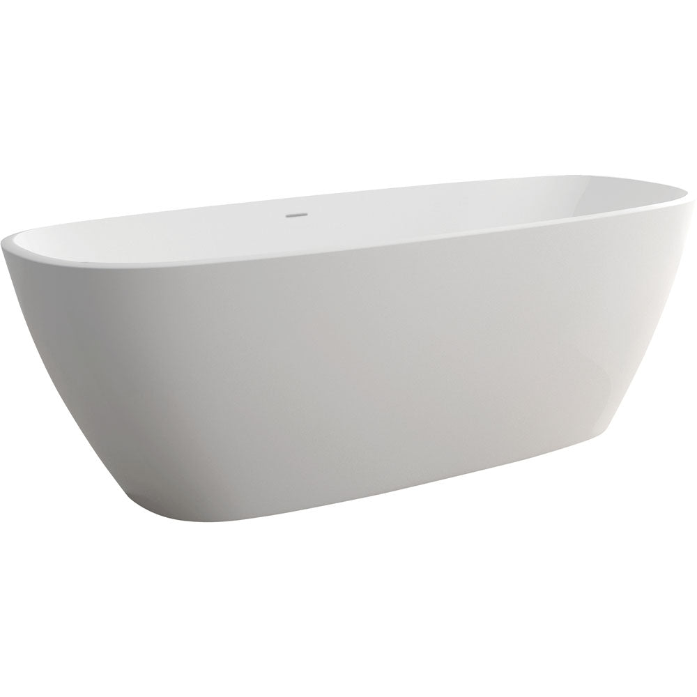 Fienza Marissa Matte White Stone Bath