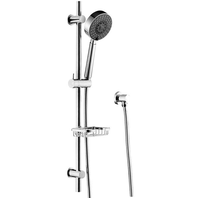 Fienza Michelle Multifunction Rail Shower with Soap Basket