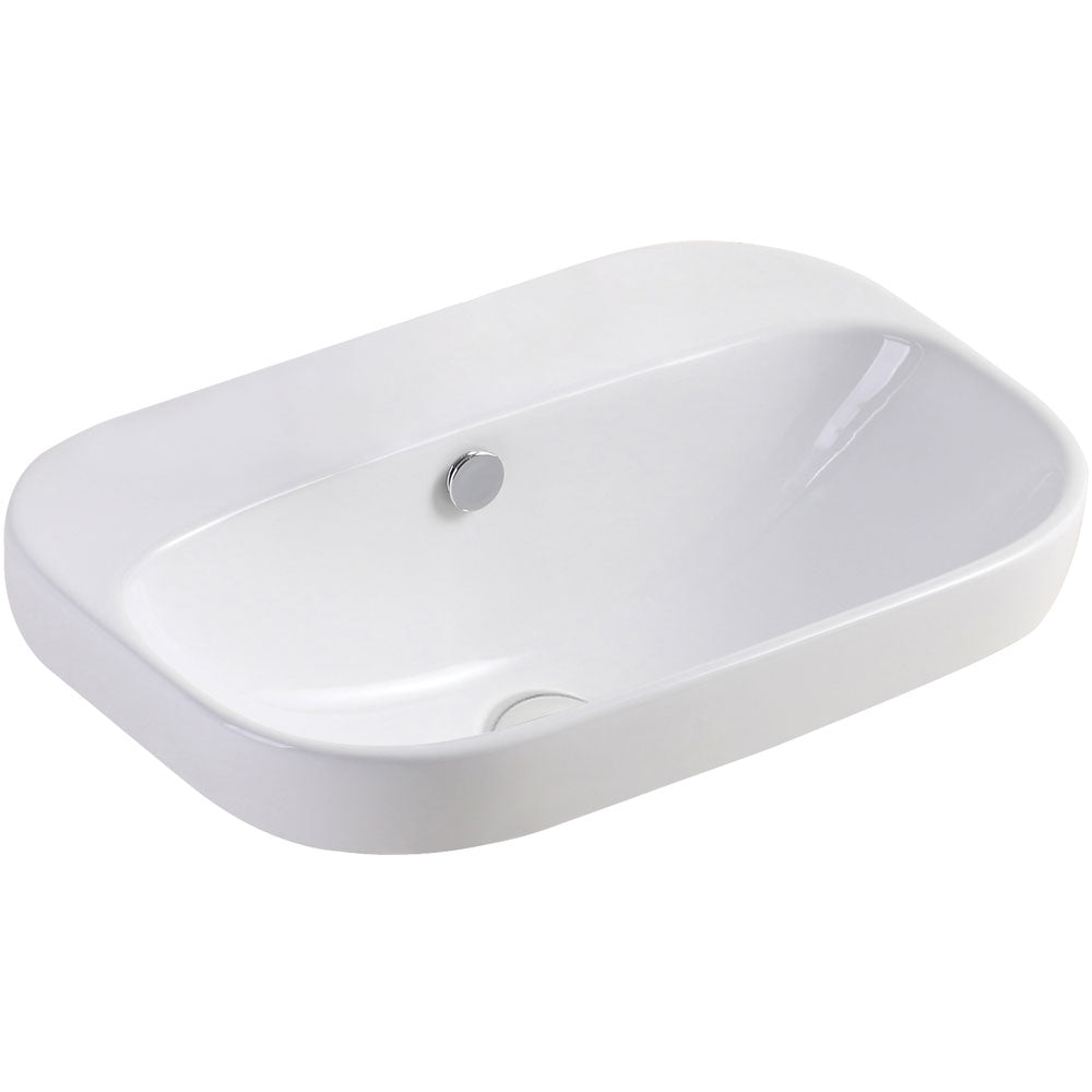 Fienza Parisa Semi-Inset Basin - No Tap Hole