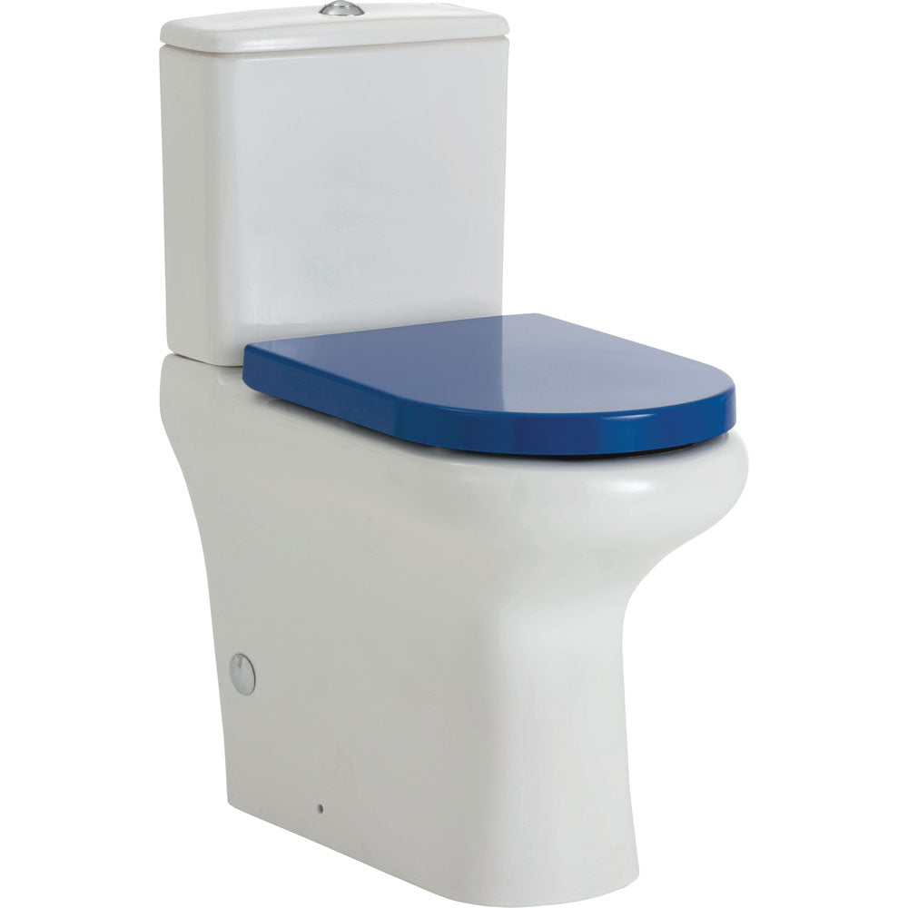 Fienza RAK Compact Back-to-Wall Toilet Suite - Blue