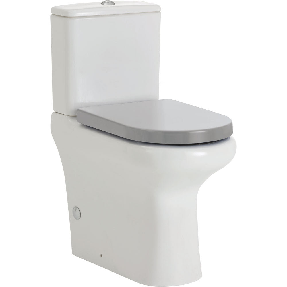 Fienza RAK Compact Back-to-Wall Toilet Suite - Grey