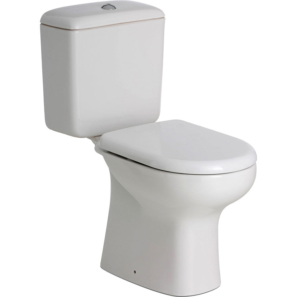 Fienza RAK Liwa White Close-Coupled Toilet Suite