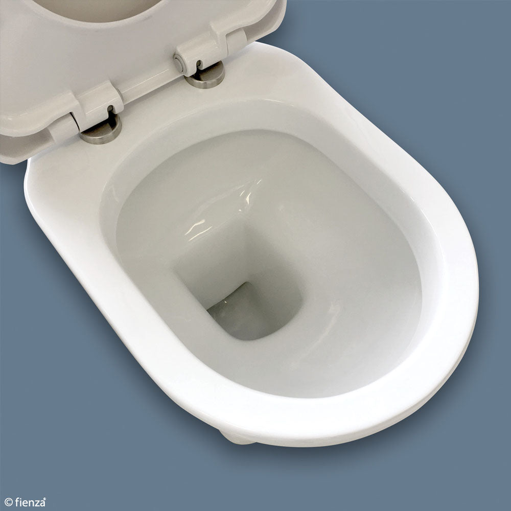 Fienza RAK Washington Front Lever Close-Coupled Toilet Suite - P-Trap