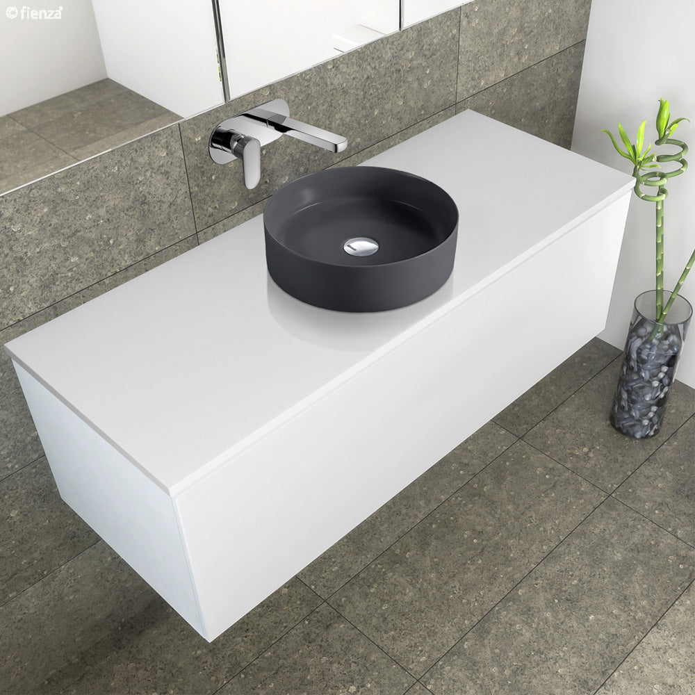 Fienza Reba Matte Dark Grey Above Counter Basin