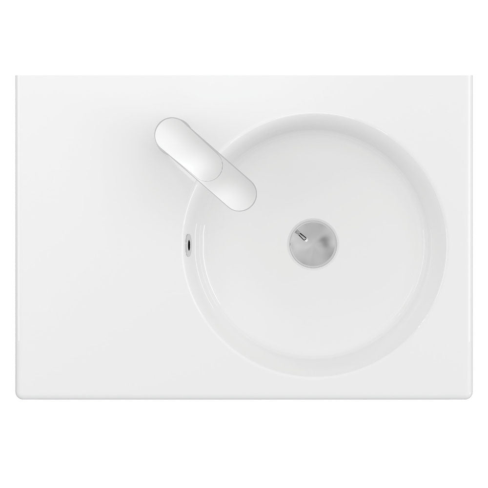 Fienza Reba Right Bowl Wall Basin - 1 Tap Hole