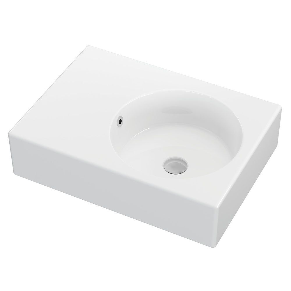 Fienza Reba Right Bowl Wall Basin - No Tap Hole