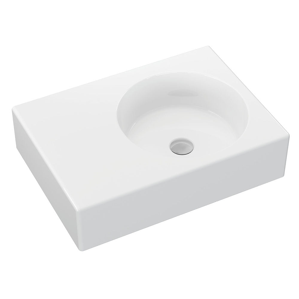 Fienza Reba Right Bowl Wall Basin - No Tap Hole