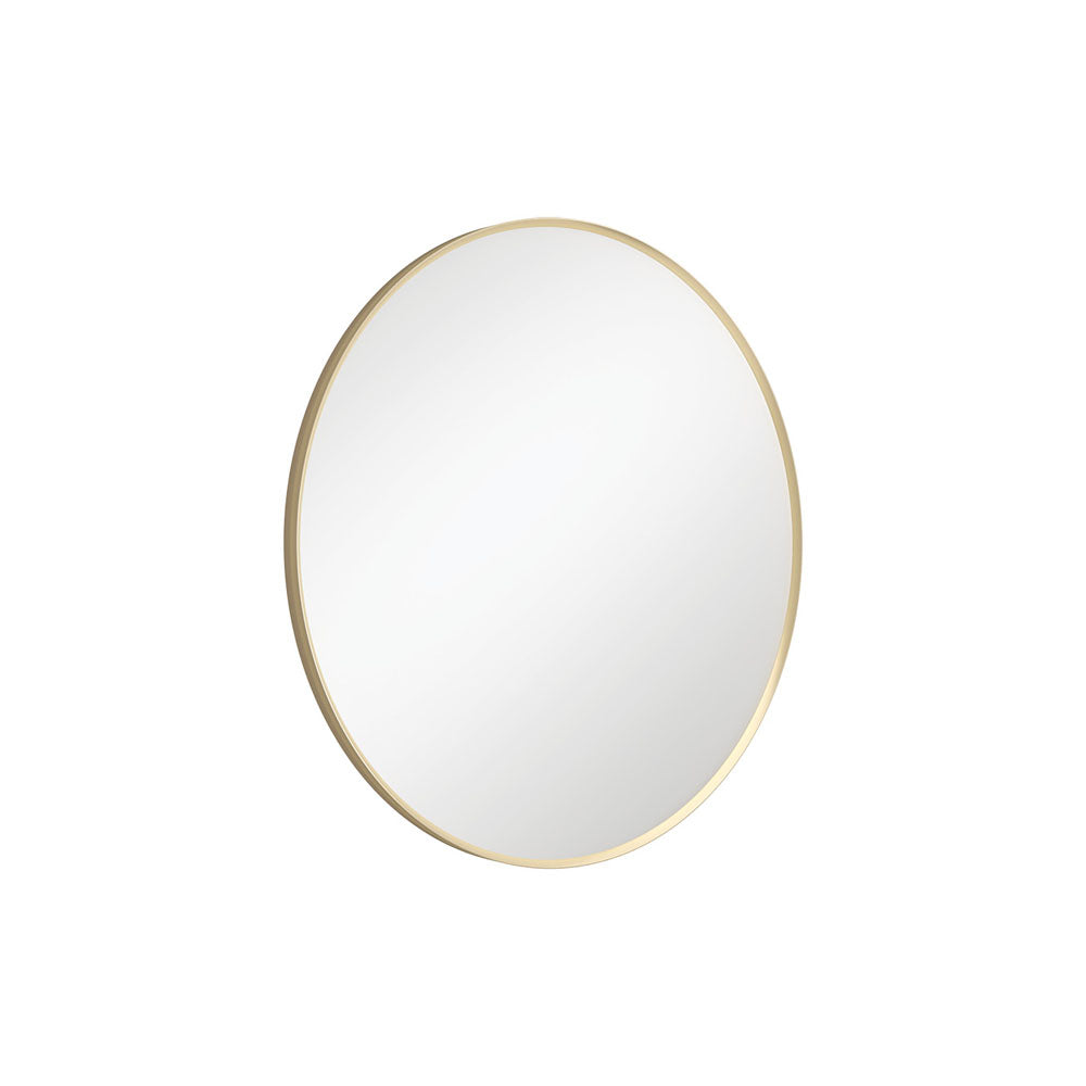 Fienza Reba Urban Brass Framed Mirror - 600mm