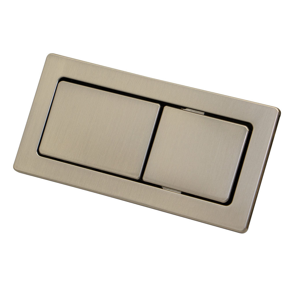 Fienza Rectangular Brushed Nickel Flush Buttons