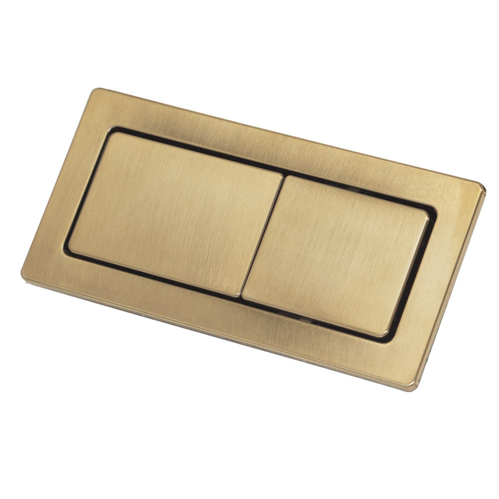 Fienza Rectangular Urban Brass Flush Buttons