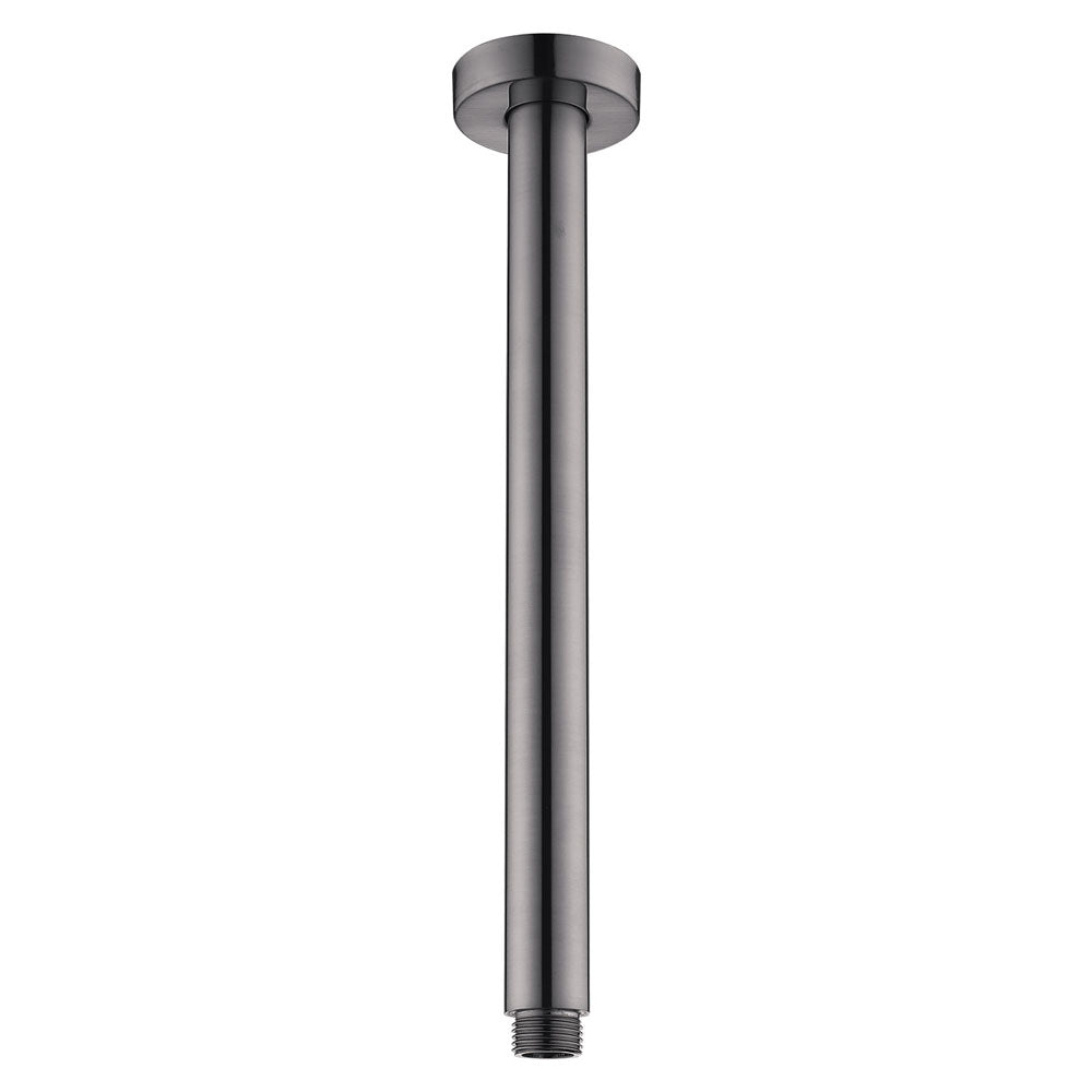 Fienza Round Gun Metal Ceiling Dropper - 300 Mm