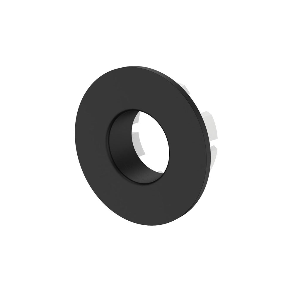 Fienza Round Overflow Ring with Larger Fixing - Matte Black