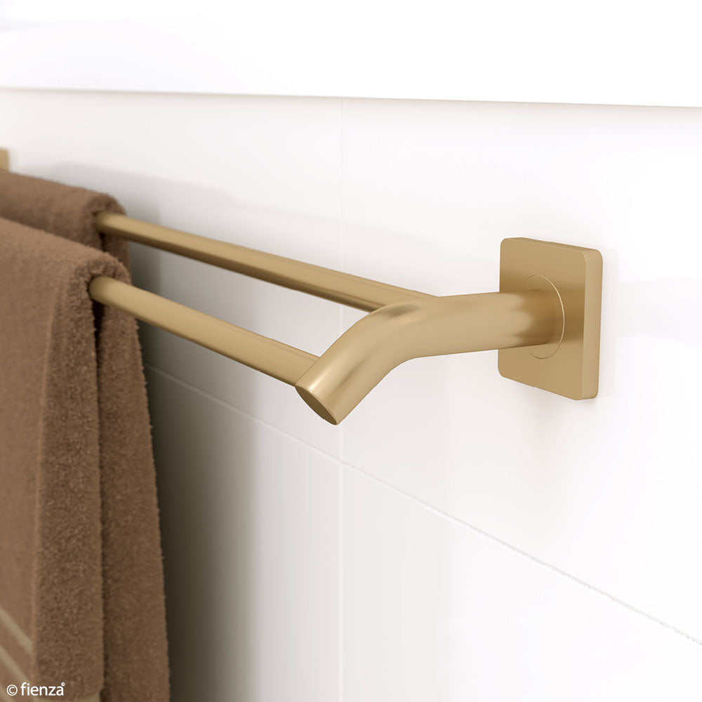 Fienza Sansa 900mm Double Towel Rail - Urban Brass