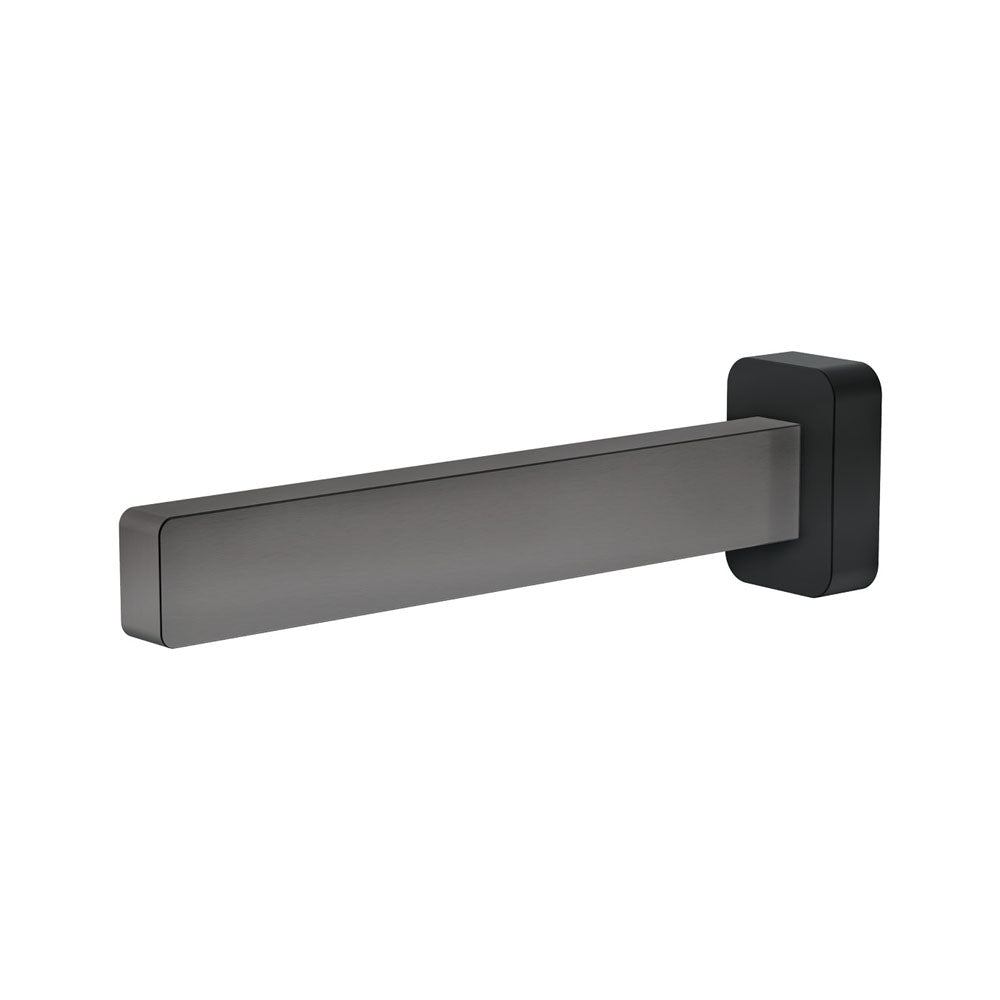 Fienza Sansa Bath Outlet - Gun Metal - Matte Black Plate